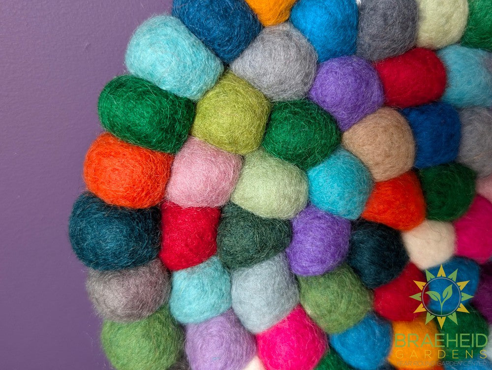 Felt Ball Trivet Round