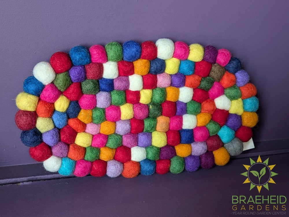 Felt Ball Trivet Oval