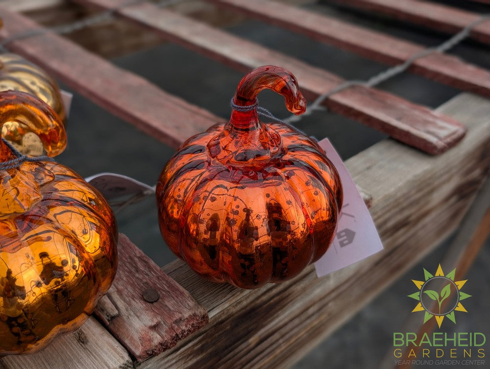 Antique Mercury Glass Pumpkin