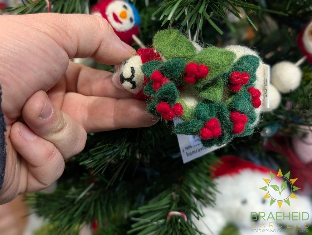 Christmas Bear Felt Ornament