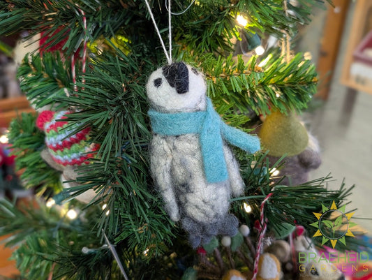 Arctic Penguin Ornament Wool