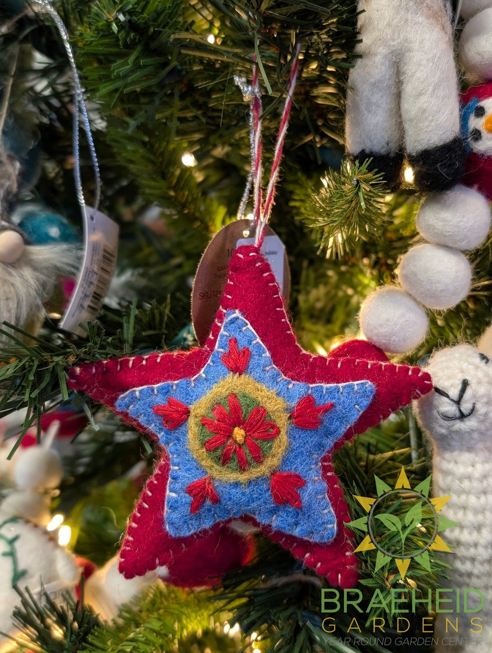 Embroidered Holiday Icon Ornaments