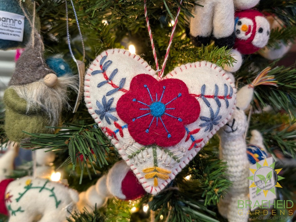 Embroidered Holiday Icon Ornaments