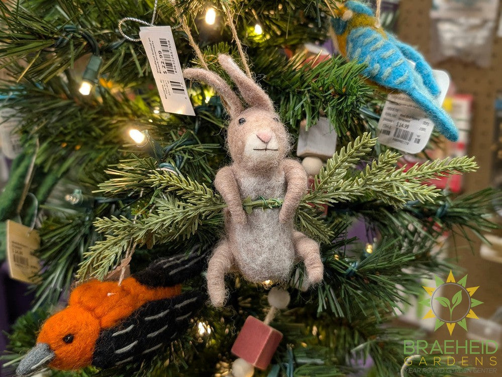 Woodland Animal on Branch Ornaments