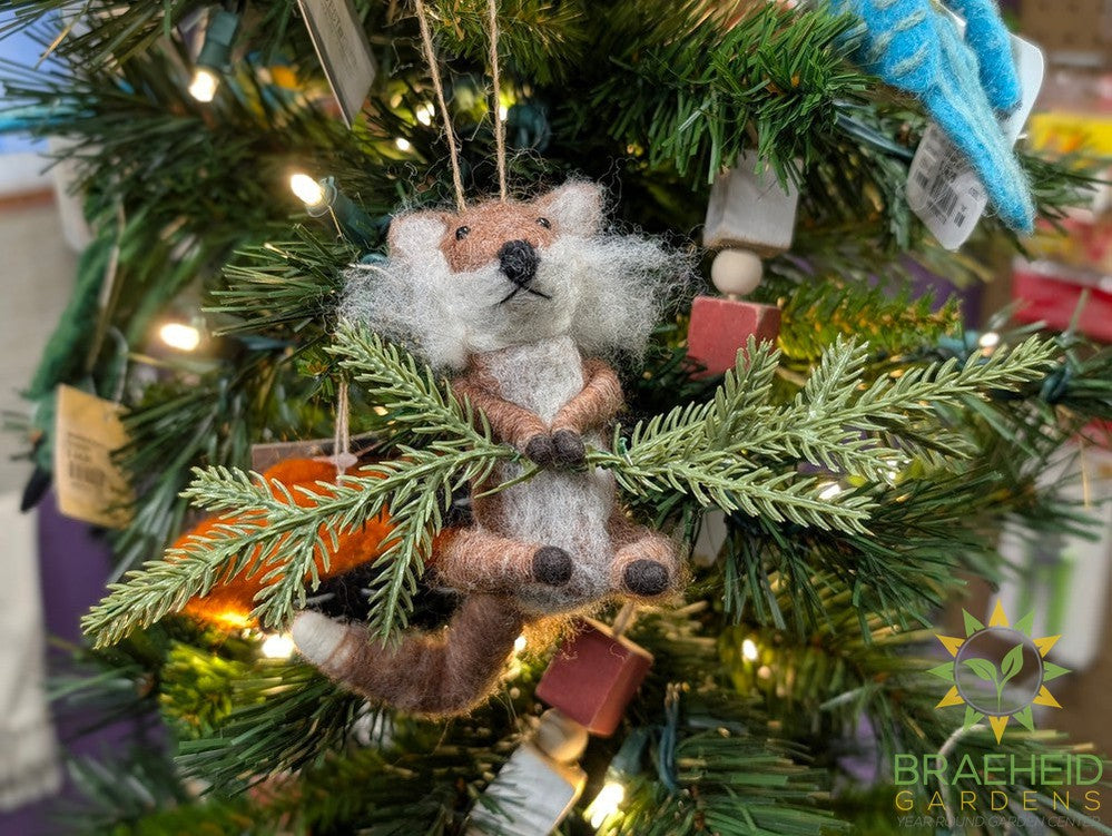 Woodland Animal on Branch Ornaments