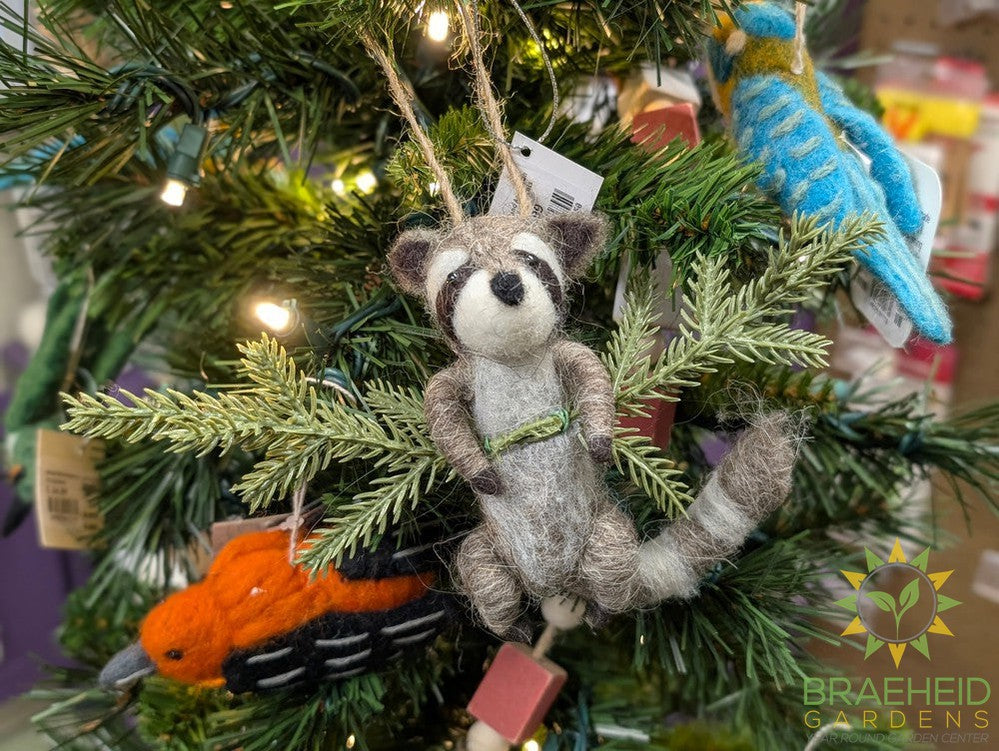 Woodland Animal on Branch Ornaments