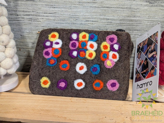 Felted Dot Purse