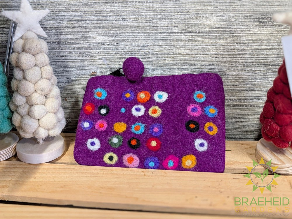 Felted Dot Purse