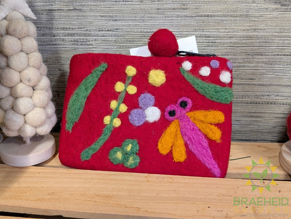 Felted Dragonfly Purse