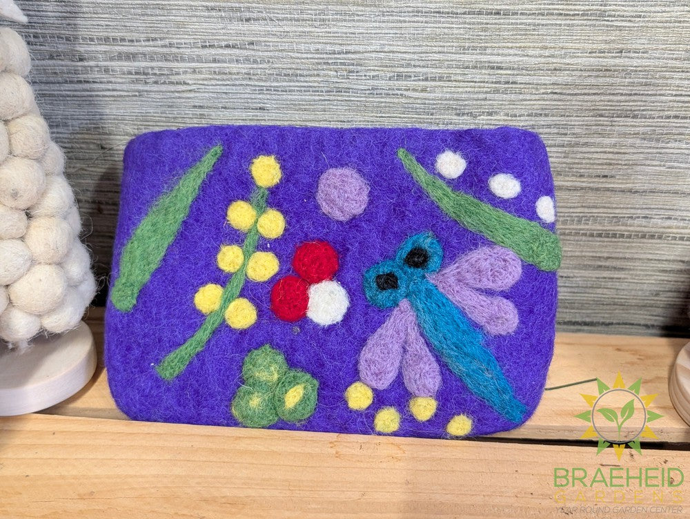 Felted Dragonfly Purse