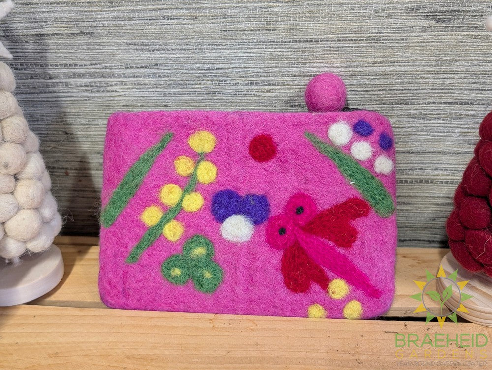 Felted Dragonfly Purse