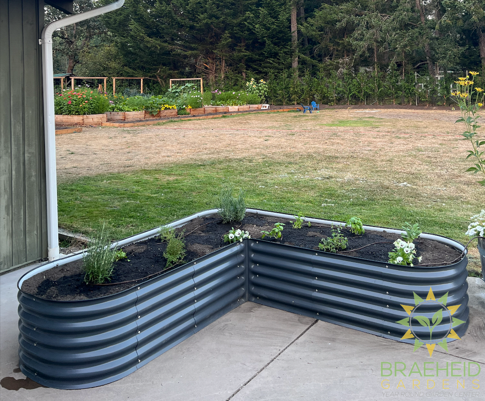17" Tall L-Shape Garden Bed Kit