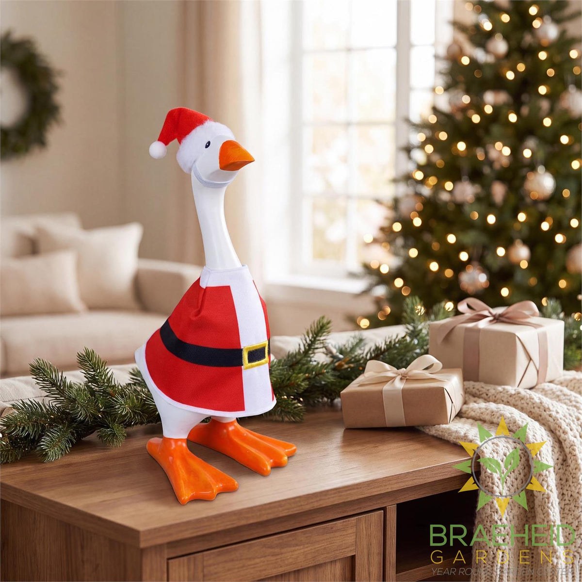 Gordy the Desktop Goose Outfit - Santa Suit