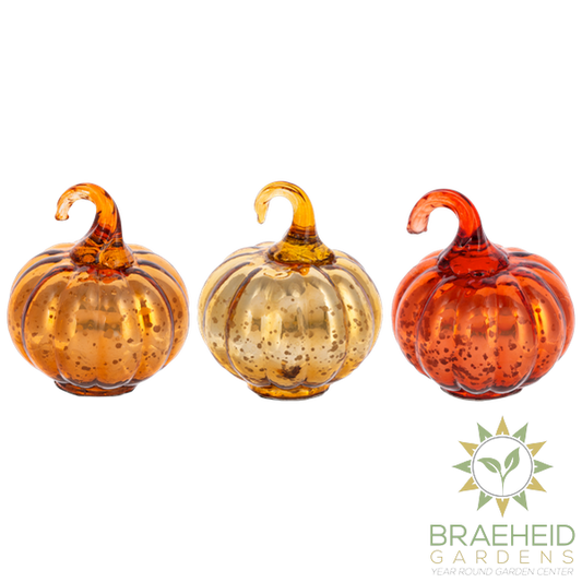 Antique Mercury Glass Pumpkin