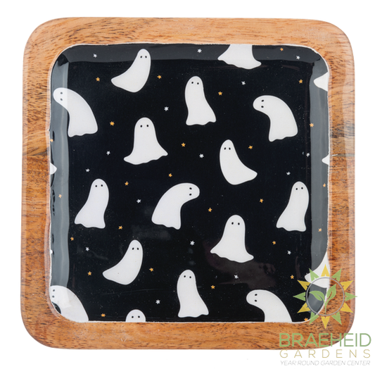 Square Halloween Pattern Tidbit Tray