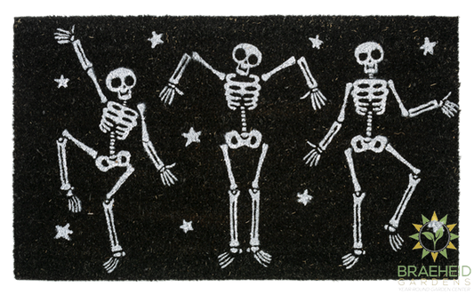 Dancing Skeleton Doormat - NO SHIP -
