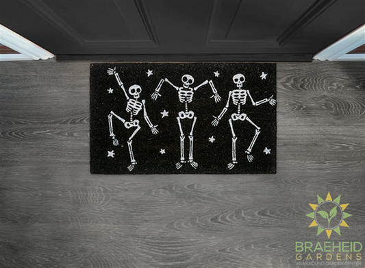 Dancing Skeleton Doormat - NO SHIP -