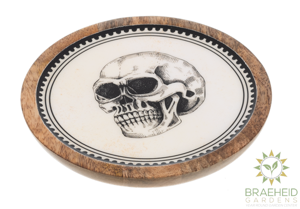 Round Gothic Halloween Tidbit Tray