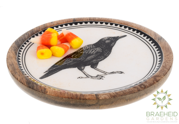 Round Gothic Halloween Tidbit Tray