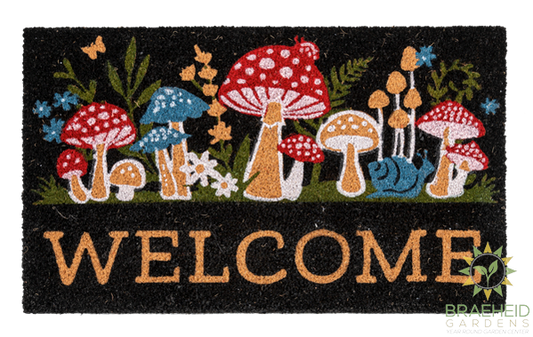 Mushroom Welcome Doormat - NO SHIP -