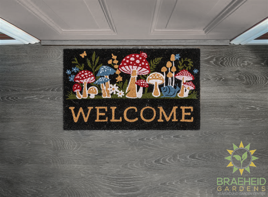 Mushroom Welcome Doormat - NO SHIP -