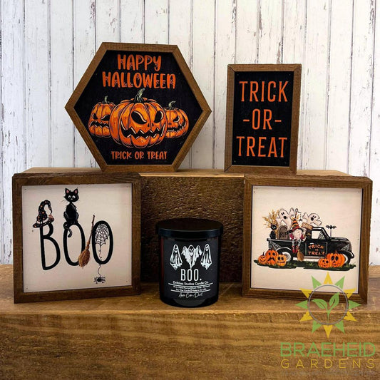 Boo Ghosts - Halloween Candle - Fall Soy Wax Candles