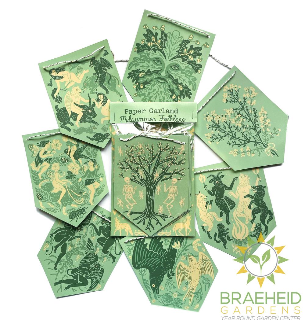 Midsummer Folklore Paper Garland 