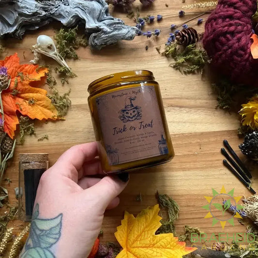 Trick or Treat, 100% soy wax scented candle
