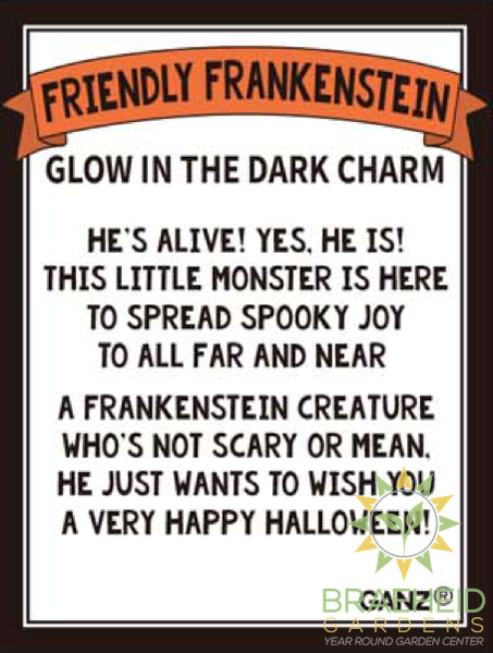 Friendly Frankenstein Glow in the Dark Charm