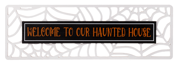 Oversized Spider Web Halloween Signs