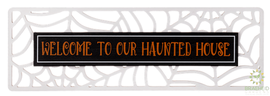 Oversized Spider Web Halloween Signs