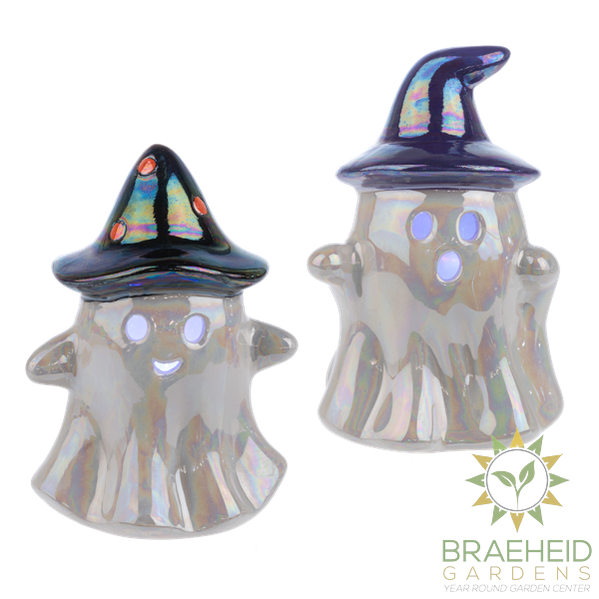 Iridescent Light up Ghost Figurine