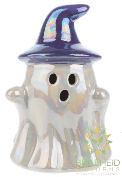 Iridescent Light up Ghost Figurine