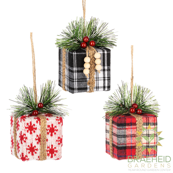 Christmas Plaid - Christmas Presents Ornament
