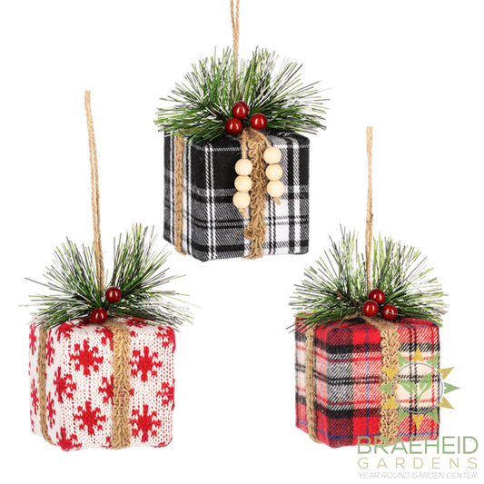 Christmas Plaid - Christmas Presents Ornament