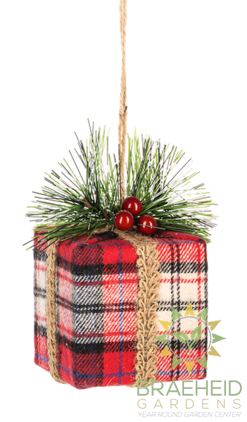 Christmas Plaid - Christmas Presents Ornament