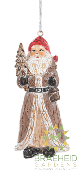 Woodland Santa Ornaments