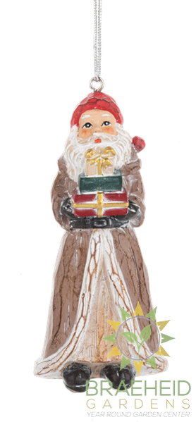 Woodland Santa Ornaments