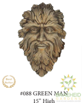 Wall Hanger Greenman Garden Ornament  - NO SHIP -