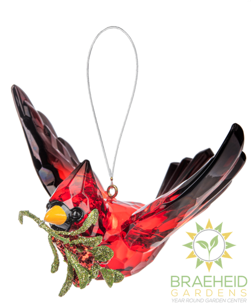 Cardinal in Flight Ornament
