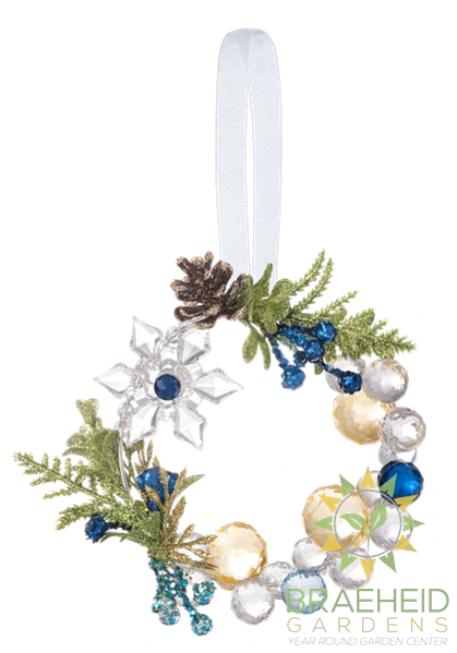 Snowflake Beaded Wreath