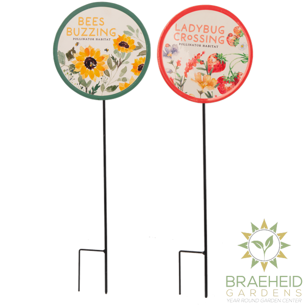 Strawberry & Sunflower Garden Stake