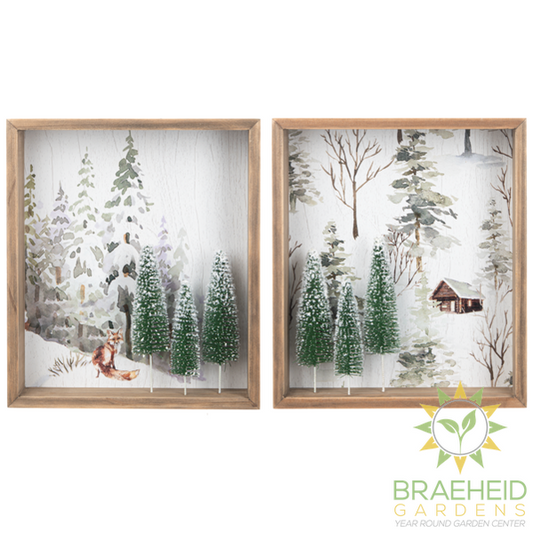 Winter Scene Shadow Box