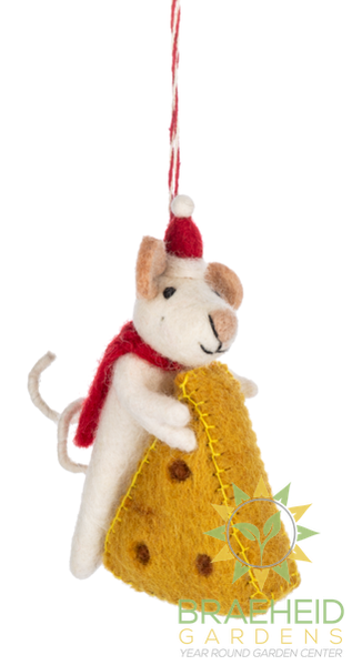 Mouse w/Cheese Ornaments