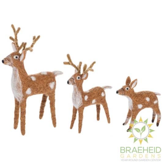 Woodland Deer Figurine Set (3 pc. set)