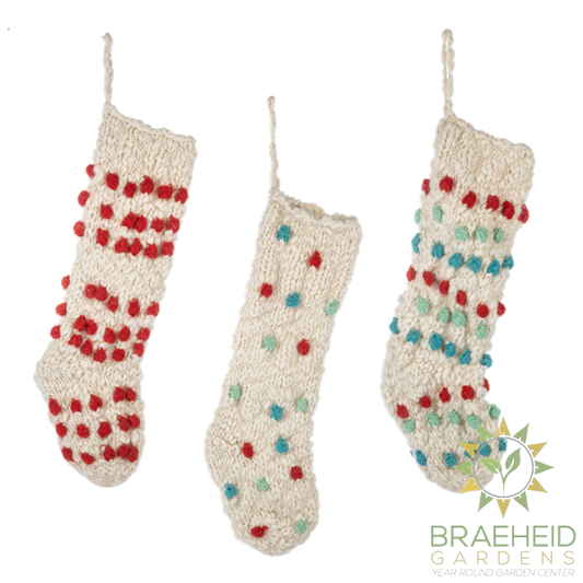 Knit Pom-Pom Stockings