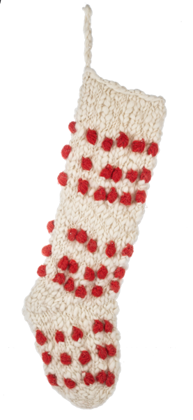 Knit Pom-Pom Stockings