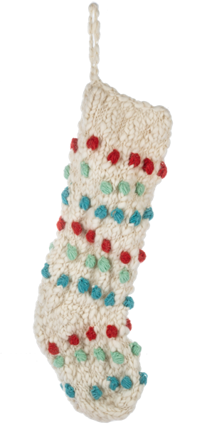 Knit Pom-Pom Stockings