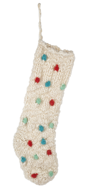 Knit Pom-Pom Stockings