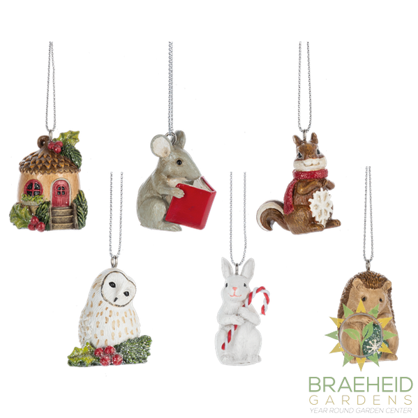 Woodland Critter Village Ornament